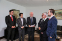O governador em exercício Darci Piana recebe Presidente Cassio Telles e representates da OAB-PR, nesta quarta-feira (27) no Palácio Iguaçu.  O pedido de providencias  na PR-280 no sudoeste do Estado. Curitiba, 27/02/2019 -  Foto: Geraldo Bubniak/ANPr