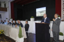 O governador em exercício Darci Piana, participou da assinatura do acordo de parceria e cooperação entre as cidades de Prudentópolis e Ternopil, Ucrânia. Participaram da cerimônia: prefeito de Prudentópolis, Adelmo Luiz Klosowski; Cônsul da Ucrânia no Paraná, Mariano Czaikowski; prefeito de Ternopil, Serhii Nadal; entre outros.Prudentópolis, 06-03-19.Foto: Arnaldo Alves / ANPr.