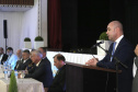 O governador em exercício Darci Piana, participou da assinatura do acordo de parceria e cooperação entre as cidades de Prudentópolis e Ternopil, Ucrânia. Participaram da cerimônia: prefeito de Prudentópolis, Adelmo Luiz Klosowski; Cônsul da Ucrânia no Paraná, Mariano Czaikowski; prefeito de Ternopil, Serhii Nadal; entre outros.Prudentópolis, 06-03-19.Foto: Arnaldo Alves / ANPr.