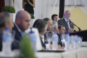 O governador em exercício Darci Piana, participou da assinatura do acordo de parceria e cooperação entre as cidades de Prudentópolis e Ternopil, Ucrânia. Participaram da cerimônia: prefeito de Prudentópolis, Adelmo Luiz Klosowski; Cônsul da Ucrânia no Paraná, Mariano Czaikowski; prefeito de Ternopil, Serhii Nadal; entre outros.Prudentópolis, 06-03-19.Foto: Arnaldo Alves / ANPr.
