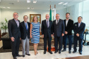 O governador em exercício Darci Piana recebe o presidente da Paraná Turismo, João Jacob Mehl  e representantes do G5 nesta quinta-feira (7) no Palácio Iguaçu.   Curitiba, 07/03/2019 -  Foto: Geraldo Bubniak/ANPr