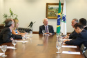 O governador em exercício Darci Piana recebe o presidente da Paraná Turismo, João Jacob Mehl  e representantes do G5 nesta quinta-feira (7) no Palácio Iguaçu.   Curitiba, 07/03/2019 -  Foto: Geraldo Bubniak/ANPr