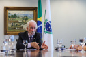 O governador em exercício Darci Piana recebe o presidente da Paraná Turismo, João Jacob Mehl  e representantes do G5 nesta quinta-feira (7) no Palácio Iguaçu.   Curitiba, 07/03/2019 -  Foto: Geraldo Bubniak/ANPr