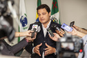 Paranaguá é o primeiro porto brasileiro visitado pela nova equipe da Secretaria Nacional de Portos (SNP), órgão vinculado ao Ministério da Infraestrutura, responsável pela gestão dos complexos marítimos do país. Na foto, o o secretário de Infraestrutura e Logística do Paraná, Sandro Alex.Foto: Claudio Neves/APPA