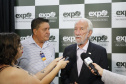 O governador em exercício Darci Piana, participa da abertura 45ª Expo Umuarama e 18ª Feira Internacional. Participaram: prefeito de Umuarama, Celso Pozzobom; os secretários: do Meio Ambiente e Recursos Hídricos, Márcio Nunes; da Agricultura, Norberto Ortigara; presidente da Sociedade Rural de Umuarama, Milton Gaiari; entre outros. N/F: presidente da Sociedade Rural, Milton Gaiari.Umuarama, 07-03-19.Foto: Arnaldo Alves / ANPr.