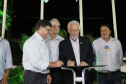 O governador em exercício Darci Piana, participa da abertura 45ª Expo Umuarama e 18ª Feira Internacional. Participaram: prefeito de Umuarama, Celso Pozzobom; os secretários: do Meio Ambiente e Recursos Hídricos, Márcio Nunes; da Agricultura, Norberto Ortigara; presidente da Sociedade Rural de Umuarama, Milton Gaiari; entre outros.Umuarama, 07-03-19.Foto: Arnaldo Alves / ANPr.