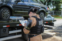 O 12º Batalhão da Polícia Militar do Paraná decidiu manter o efetivo que atende a área central de Curitiba exclusivamente feminino, nesta sexta-feira, 8 de Março. O policiamento de radiopatrulha é feito por mulheres. A iniciativa busca valorizá-las. Todas as policiais da unidade, tanto do serviço operacional quando do administrativo se reuniram as 6 horas no batalhão e, desde então, estão nas ruas do centro da capital atendendo ocorrências.  Curitiba, 08/03/2019 -  Foto: Geraldo Bubniak/ANPr