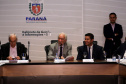 Reunião do secretariado coordenada pelo vice-governador Darci Piana. O secretário de Saúde, Beto Preto, esclareceu na reunião que o Paraná não vive momento de surto ou epidemia de qualquer doença, mas que é preciso reforçar a vacinação nas áreas de risco contra febre amarela, principalmente na região do Litoral.  Curitiba,  12/03/2019  -  Foto: Gilson Abreu/ANPr