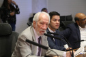 Reunião do secretariado coordenada pelo vice-governador Darci Piana. O secretário de Saúde, Beto Preto, esclareceu na reunião que o Paraná não vive momento de surto ou epidemia de qualquer doença, mas que é preciso reforçar a vacinação nas áreas de risco contra febre amarela, principalmente na região do Litoral.  Curitiba,  12/03/2019  -  Foto: Gilson Abreu/ANPr