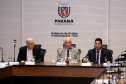 Reunião do secretariado coordenada pelo vice-governador Darci Piana. O secretário de Saúde, Beto Preto, esclareceu na reunião que o Paraná não vive momento de surto ou epidemia de qualquer doença, mas que é preciso reforçar a vacinação nas áreas de risco contra febre amarela, principalmente na região do Litoral.  Curitiba,  12/03/2019  -  Foto: Gilson Abreu/ANPr