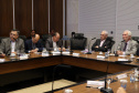 Reunião do secretariado coordenada pelo vice-governador Darci Piana. O secretário de Saúde, Beto Preto, esclareceu na reunião que o Paraná não vive momento de surto ou epidemia de qualquer doença, mas que é preciso reforçar a vacinação nas áreas de risco contra febre amarela, principalmente na região do Litoral.  Curitiba,  12/03/2019  -  Foto: Gilson Abreu/ANPr