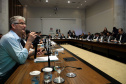 O agronegócio paranaense representa 33% do PIB do Estado, emprega 840 mil pessoas e é responsável por 70% das exportações, algo em torno de US$ 14 bilhões por ano, segundo apresentação feita pelo secretário da Agricultura e Abastecimento, Norberto Ortigara, na reunião de secretariado desta terça-feira (12).  -  Curitiba, 12/03/2019  -  Foto: Gilson Abreu/ANPr