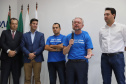 O governador Carlos Massa Ratinho Junior empossa a nova diretoria do Instituto de Tecnologia do Paraná (Tecpar). Tomam posse como diretor-presidente do Tecpar, Fabio Cammarota; diretora comercial, Danielle Portela; o diretor de Desenvolvimento Tecnológico e Inovação, Rafael Rodrigues; e diretor de Administração e Finanças, Arnaldo da Fonseca. Foto: José Fernando Ogura/ANPr