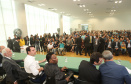 O governador Carlos Massa Ratinho Junior recebeu nesta quarta-feira (13), no Palácio Iguaçu, o campeão mundial de futebol Pelé. No evento, que contou com a presença de estudantes, atletas e ex-atletas, foram lançados a campanha Imposto Amigo do Esporte, do Governo do Estado, e o programa Esportivo Lúdico Educacional, de iniciativa de Pelé. - Curitiba, 13/03/2019 - Foto: Rodrigo Félix Leal/ANPr
