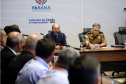 O balanço final da "Operação Verão" foi apresentado nesta quinta-feira (14), em reunião no Palácio Iguaçu, do governador Carlos Massa Ratinho Junior, o secretário da Segurança Pública e Administração Penitenciária, Luiz Felipe Carbonell, e representantes de todas as secretarias e órgãos envolvidos nas atividades..Foto de Gilson Abreu/ANPr - 14.03.2019