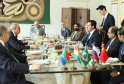 O governador Carlos Massa Ratinho Junior recebeu nesta quinta-feira (14), no Palácio Iguaçu, embaixadores e cônsules da Rússia, China, Índia e África do Sul e reafirmou o interesse do Paraná em ampliar os negócios com esses países que, junto com o Brasil, formam o Brics.  -  Curitiba, 14/03/2019  -  Foto: Rodrigo Félix Leal/ANPr