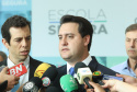 O governador Carlos Massa Ratinho Junior lançou nesta sexta-feira (15) o programa Escola Segura, que prevê uma série de medidas preventivas e protetivas de segurança que serão executadas na rede estadual de ensino. Curitiba,15/03/2019 Foto: Rodrigo Félix Leal/ANPr