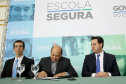 O governador Carlos Massa Ratinho Junior lançou nesta sexta-feira (15) o programa Escola Segura, que prevê uma série de medidas preventivas e protetivas de segurança que serão executadas na rede estadual de ensino. Curitiba,15/03/2019 Foto: Jaelson Lucas / ANPr