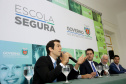 O governador Carlos Massa Ratinho Junior lançou nesta sexta-feira (15) o programa Escola Segura, que prevê uma série de medidas preventivas e protetivas de segurança que serão executadas na rede estadual de ensino. Curitiba,15/03/2019 Foto: Jaelson Lucas / ANPr