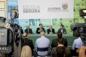 O governador Carlos Massa Ratinho Junior lançou nesta sexta-feira (15) o programa Escola Segura, que prevê uma série de medidas preventivas e protetivas de segurança que serão executadas na rede estadual de ensino. Curitiba,15/03/2019 Foto: Jaelson Lucas / ANPr