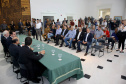 O governador Carlos Massa Ratinho Junior lançou nesta sexta-feira (15) o programa Escola Segura, que prevê uma série de medidas preventivas e protetivas de segurança que serão executadas na rede estadual de ensino. Curitiba,15/03/2019 Foto: Jaelson Lucas / ANPr