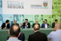 O governador Carlos Massa Ratinho Junior lançou nesta sexta-feira (15) o programa Escola Segura, que prevê uma série de medidas preventivas e protetivas de segurança que serão executadas na rede estadual de ensino. Curitiba,15/03/2019 Foto: Jaelson Lucas / ANPr