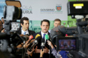 O governador Carlos Massa Ratinho Junior lançou nesta sexta-feira (15) o programa Escola Segura, que prevê uma série de medidas preventivas e protetivas de segurança que serão executadas na rede estadual de ensino. Curitiba,15/03/2019 Foto: Jaelson Lucas / ANPr