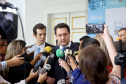 O governador Carlos Massa Ratinho Junior lançou nesta sexta-feira (15) o programa Escola Segura, que prevê uma série de medidas preventivas e protetivas de segurança que serão executadas na rede estadual de ensino. Curitiba,15/03/2019 Foto: Jaelson Lucas / ANPr