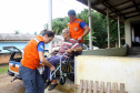 A Coordenadoria Estadual de Proteção e Defesa Civil realiza simulado de abandono com comunidade em área de risco de Morretes, no Litoral do Paraná.  -  Morretes, 16/03/2019  -  Foto: Jaelson Lucas/ANPr