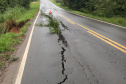 Interdição da PR-340 entre Tibagi e Telêmaco Borba, por conta de um desmoronamento de terra na tarde de sábado (16)  -  Curitiba, 17/03/2019  -  Foto: Divulgação DER