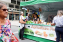 A Copasol Sul, cooperativa de agricultura familiar de Agudos do Sul, na Região Metropolitana de Curitiba, fez sua estreia em vendas diretas de seus produtos ao consumidor durante a Feira das Cooperativas, que acontece todas às sextas-feiras, em Curitiba.  Foto:SEAB