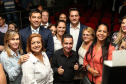 O governador Carlos Massa Ratinho Junior  lança o aplicativo Paraná Serviços no Auditório Mário Lobo em Curitiba nesta segunda-feira (18). Trata-se de uma solução inovadora do Governo do Paraná que facilitará a intermediação entre o contratante e o prestador autônomo de serviços.   Curitiba, 15/03/2019 -  Foto: Geraldo Bubniak/ANPr
