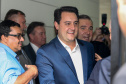 O governador Carlos Massa Ratinho Junior  lança o aplicativo Paraná Serviços no Auditório Mário Lobo em Curitiba nesta segunda-feira (18). Trata-se de uma solução inovadora do Governo do Paraná que facilitará a intermediação entre o contratante e o prestador autônomo de serviços.   Curitiba, 15/03/2019 -  Foto: Geraldo Bubniak/ANPr