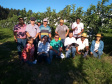 Associação de Fruticultores e Olericultores de Carlópolis - Produtores de goiaba. Na foto, Airton Capote, Prof. Aloísio Sampaio, Donizete Benedetti, Noriaki Akamatsu, Valdeci, João, Inês Sasaki, Luiza Rocha Ribeiro, Elias Benedetti, Juliano Bicudo, Reginaldo Paulo, Leiko Kawasaki. Foto: Luiza Rocha Ribeiro  