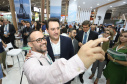 O governador Carlos Massa Ratinho Júnior esteve nesta terça-feira (19) na Intermodal South America 2019, maior feira do setor de logística e comércio exterior da América Latina, onde o Estado está presente com um estande dos Portos do Paraná.  -  São Paulo, 19/03/2019  -  Foto: Rodrigo Félix Leal/ANPr