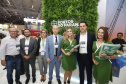 O governador Carlos Massa Ratinho Júnior esteve nesta terça-feira (19) na Intermodal South America 2019, maior feira do setor de logística e comércio exterior da América Latina, onde o Estado está presente com um estande dos Portos do Paraná.  -  São Paulo, 19/03/2019  -  Foto: Rodrigo Félix Leal/ANPr