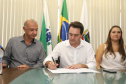 Governador Carlos Massa Ratinho Junior libera recursos para pavimentação asfáltica em Araucária.  -  Araucária, 20/03/2019  -  Foto: Rodrigo Félix Leal