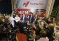 O governador Carlos Massa Ratinho Junior esteve nesta quarta-feira (20) na 12ª edição da Movelpar– Feira de Móveis do Paraná, em Arapongas, Norte do Estado, e destacou a importância da indústria moveleira para a economia paranaense.  -  Arapongas, 20/03/2019  -  Foto: Arnaldo Alves/ANPr