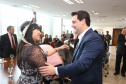 Governador Carlos Massa Ratinho Junior sanciona a lei que institui o Dia Estadual de Luta pela Eliminação da Discriminação Racial. A Lei define que a data será celebrada anualmente em 21 de março.  -  Curitiba, 21/03/2019  -  Foto: Rodrigo Félix Leal/ANPrr