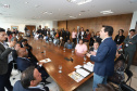 Governador Carlos Massa Ratinho Junior sanciona a lei que institui o Dia Estadual de Luta pela Eliminação da Discriminação Racial. A Lei define que a data será celebrada anualmente em 21 de março.  -  Curitiba, 21/03/2019  -  Foto: Rodrigo Félix Leal/ANPr
