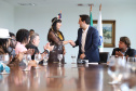 O governador Carlos Massa Ratinho Massa sanciona  a lei que institui o Dia Estadual de Luta pela Eliminação da Discriminação Racial. Foto: José Fernando Ogura/ANPr