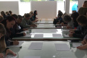 O Museu Oscar Niemeyer recebeu nesta quarta-feira (27) cerca de 170 professores de artes dos ensinos público e privado, além de alunos de licenciatura em artes, para a primeira edição do ano do programa mensal MON para Educadores.  -  Curitiba, 27/03/2019  -  Foto: Divulgação MON