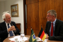 Consul Geral da Alemanha em São Paulo Axel Zeidler, e Cônsul Honorário da Alemanha em Curitiba Andreas F.H. Hoffrichter ,com o Vice-governador Darci Piana.Foto Gilson Abreu