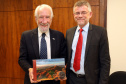 Consul Geral da Alemanha em São Paulo Axel Zeidler, e Cônsul Honorário da Alemanha em Curitiba Andreas F.H. Hoffrichter ,com o Vice-governador Darci Piana.Foto Gilson Abreu