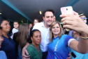 Cerca de oito mil pessoas serão beneficiadas pela obra de pavimentação da Estrada do Socavão, principal distrito de Castro, nos Campos Gerais. Nesta sexta-feira (29), o governador Carlos Massa Ratinho Junior esteve no município e assinou a ordem de serviço para pavimentar um trecho de nove quilômetros da estrada que liga o distrito de Socavão até a região do Pinheirão, em direção à PR-090. - Castro, 29/03/2019 - Foto: Rodrigo Félix Leal/ANPr