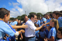 Governador Carlos Massa Ratinho Junior autoriza o início das obras de pavimentação de 9 quilômetros da estrada do Socavão, em Castro. Foto: Jaelson Lucas/ANPr