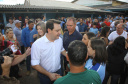 Governador Carlos Massa Ratinho Junior autoriza o início das obras de pavimentação de 9 quilômetros da estrada do Socavão, em Castro. Foto: Jaelson Lucas/ANPr