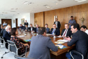 03/04/2019 - Governador Carlos Massa Ratinho Junior, recebe reitores das universidades do Paraná.
Foto Gilson Abreu/Anpr