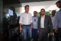 O governador Carlos Massa Ratinho Junior anunciou nesta quarta-feira (3) a contratação do projeto executivo de engenharia para restauração e ampliação de capacidade da Av. Ayrton Senna da Silva, um dos principais acessos ao Porto, no Litoral. A revitalização da via é fundamental para aumentar a capacidade de escoamento das exportações do Estado. - Paranaguá, 03/04/2019 - Foto: Rodrigo Félix Leal/ANPr
