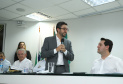 O governador Carlos Massa Ratinho Junior anunciou nesta quarta-feira (3) a contratação do projeto executivo de engenharia para restauração e ampliação de capacidade da Av. Ayrton Senna da Silva, um dos principais acessos ao Porto, no Litoral. A revitalização da via é fundamental para aumentar a capacidade de escoamento das exportações do Estado.  -  Paranaguá, 03/04/2019  -  Foto: Rodrigo Félix Leal/ANPr